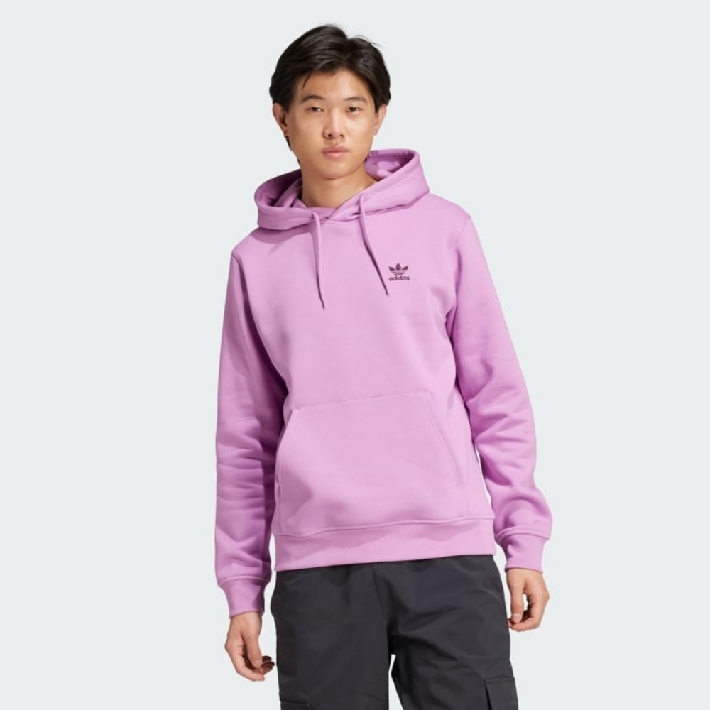 Adidas Men's Trefoil Essentials Hoodie Preloved Purple
